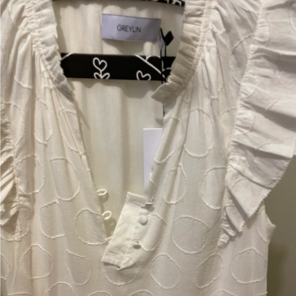 Greylin Dress with Circle Pattern Size Small